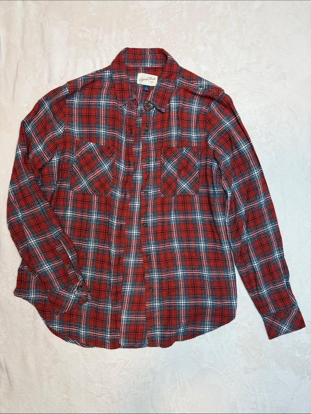 Universal Thread Plaid Flannel Button Down Top